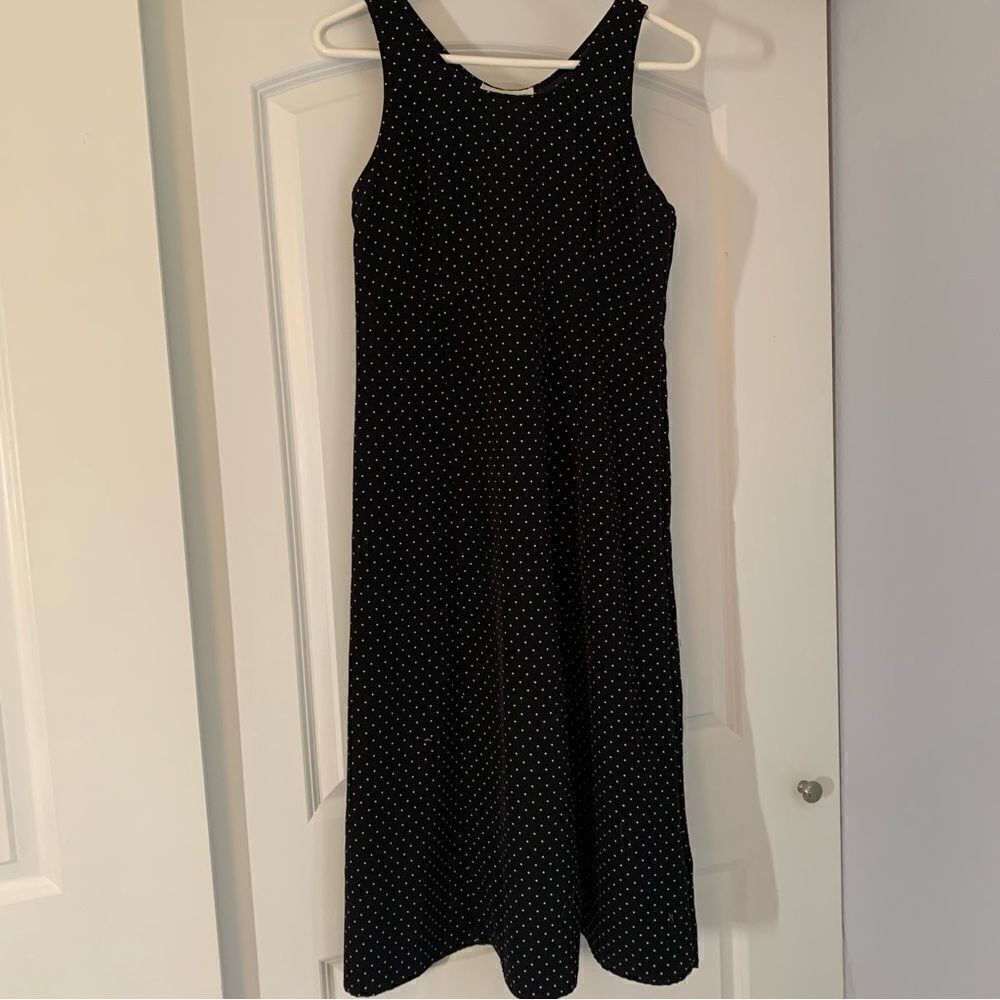 Petite Sophisticate & CO Black and White Polka Dot Maxi Dress